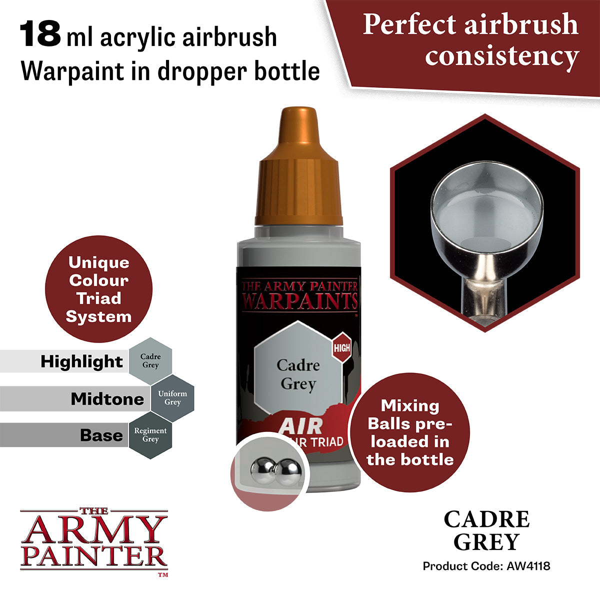 The Army Painter - Cadre Grey - Warpaints Air