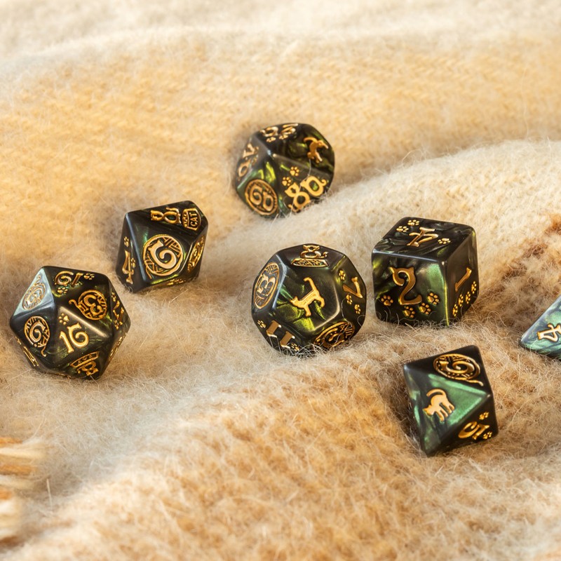 Q Workshop | Pixel | Cats Dice Set