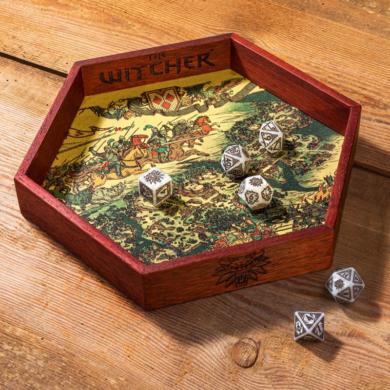 Q Workshop | The Witcher | Wooden Dice Tray