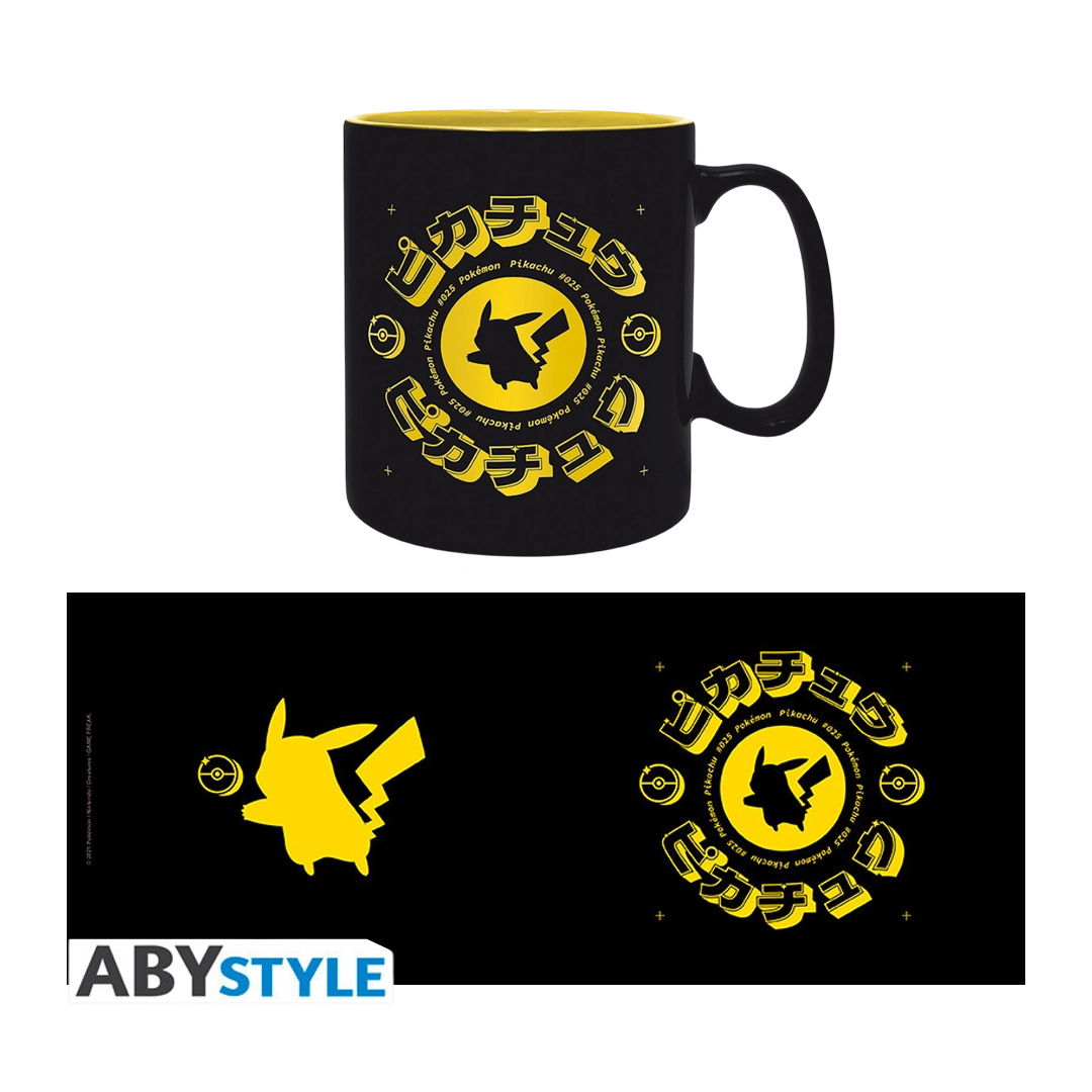 Abysse | Pokémon Tasse Pikachu - Black Icon 460ml Keramik