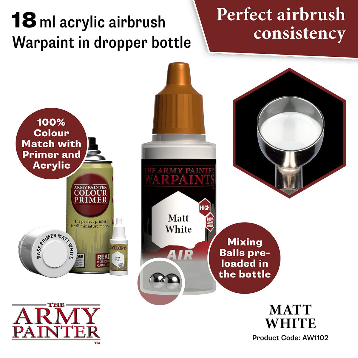 The Army Painter - Matt White - Warpaints Air