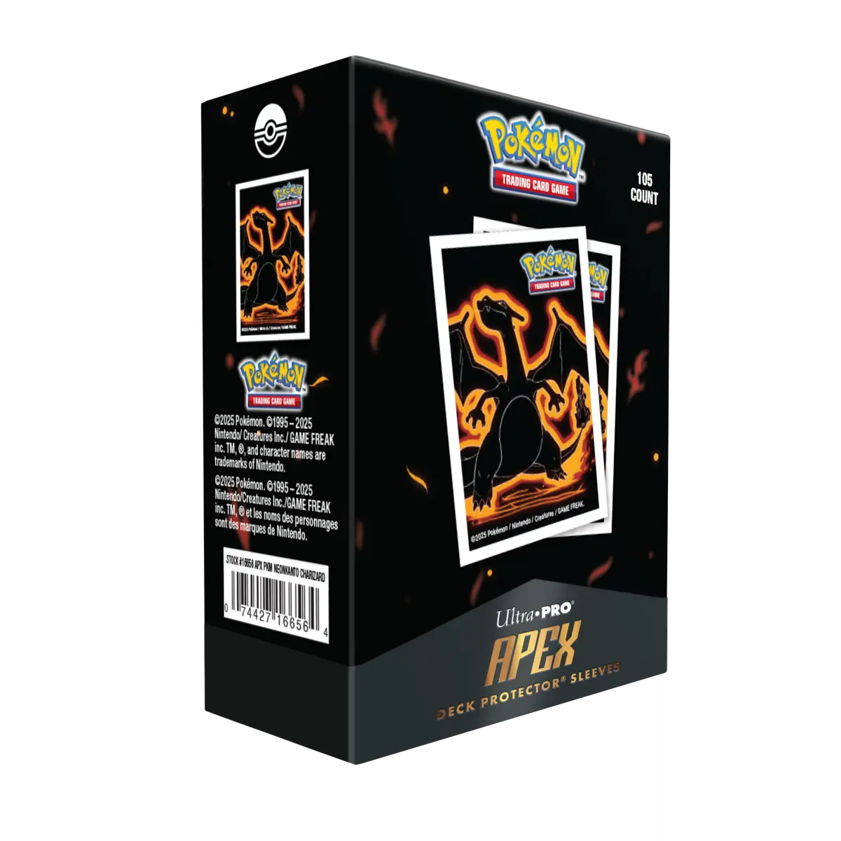 Ultra Pro - Neon Kanto APEX Deck Protector® Sleeves Charizard (105ct )