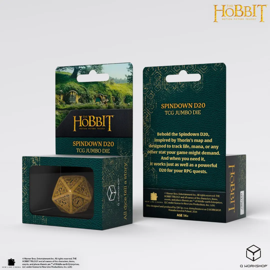 Q Workshop | Solaris TCG Jumbo Die | The Hobbit Spindown D20