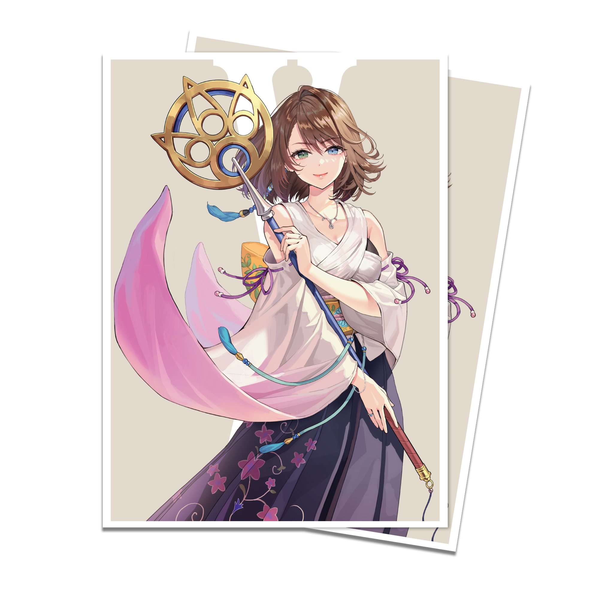 Ultra Pro | MTG - FINAL FANTASY - Yuna, Grand Summoner | 105pcs APEX DECK PROTECTOR Sleeves