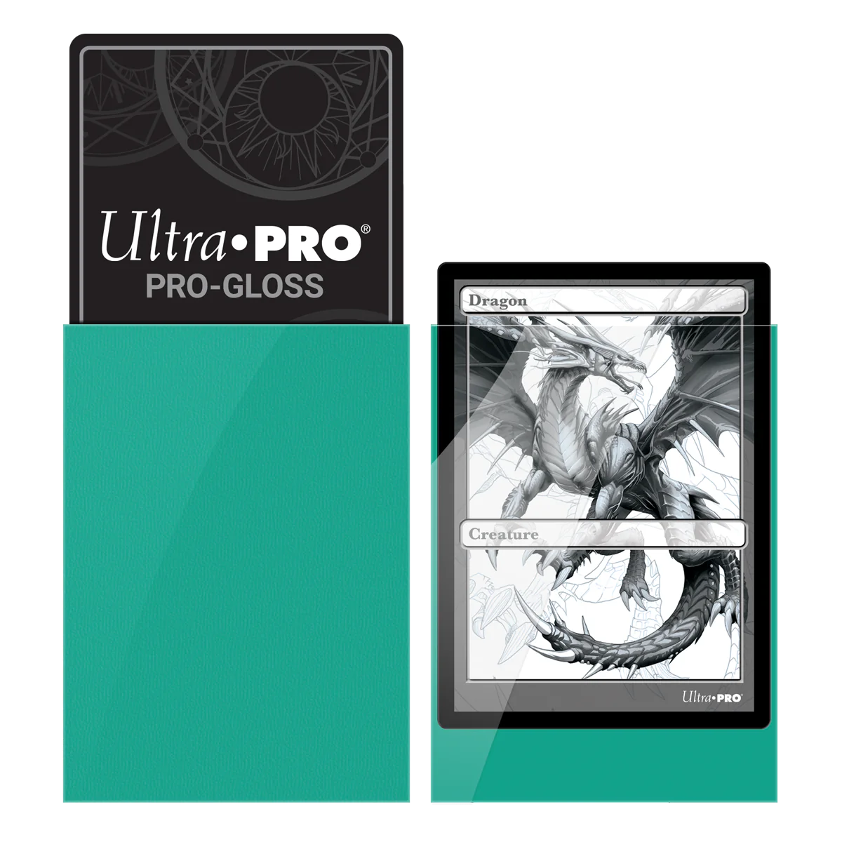 Ultra Pro: PRO-Gloss 50ct Standard Deck Protector® Sleeves - Aqua