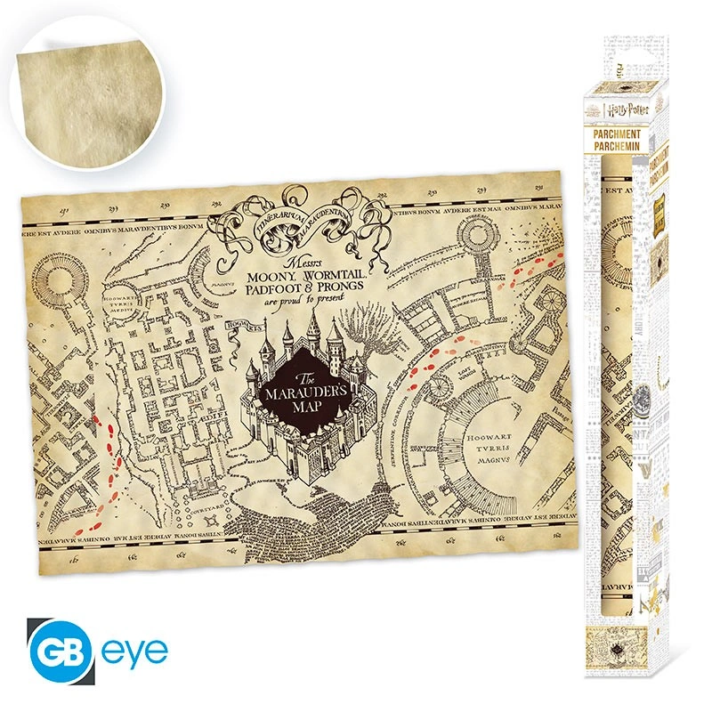 Harry Potter | Parchment Poster (66 x 46 cm) Marauder's Map | Poster