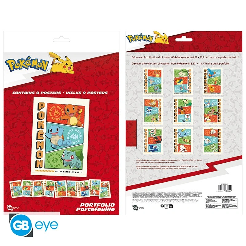 Abysse | Pokémon - 9 Posters (21 x 29,7cm) - Portfolio Starters