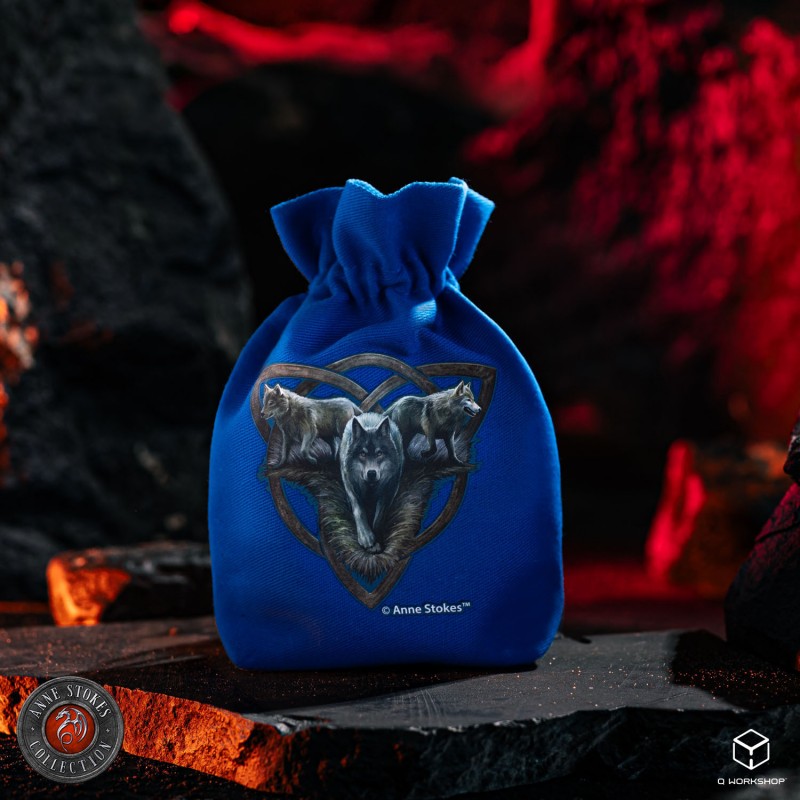 Q Workshop | Wolf Trio | Anne Stokes Dice Pouch