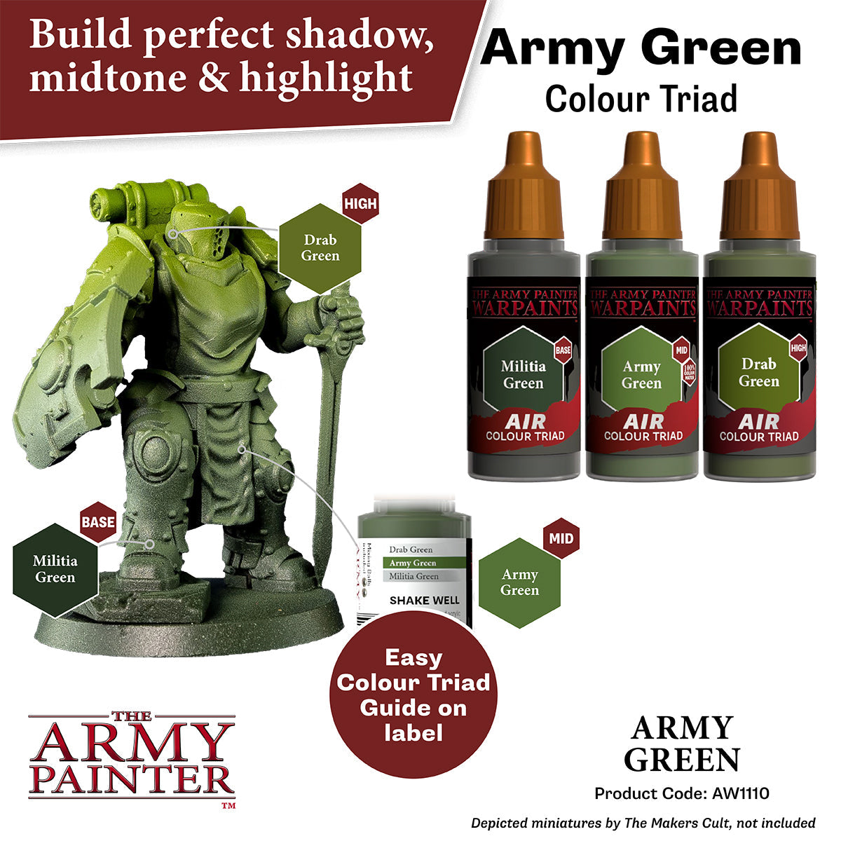 The Army Painter - Army Green - Warpaints Air