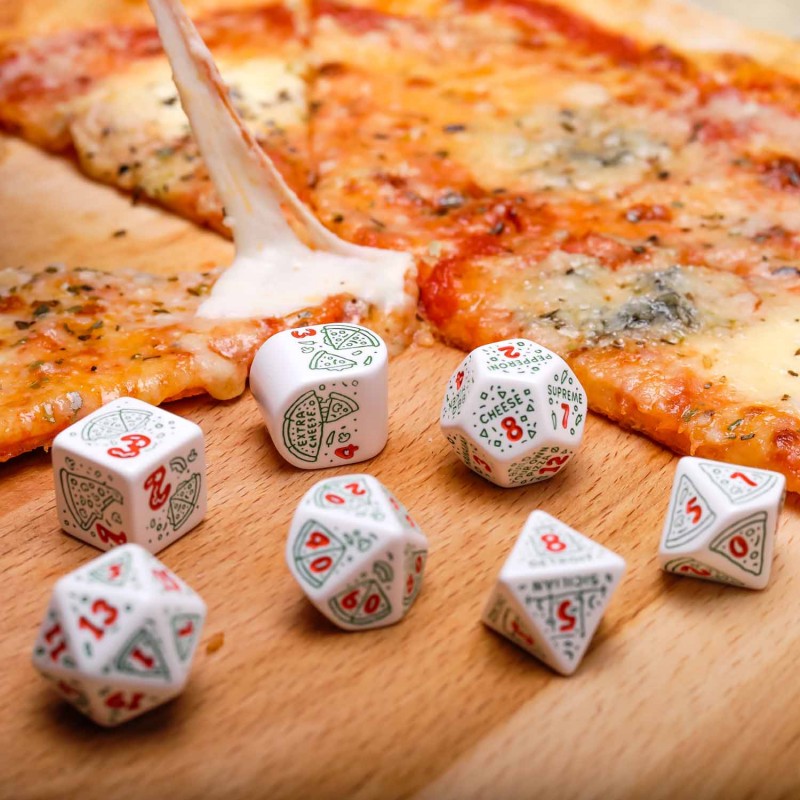 Q Workshop | Pepperoni | Pizza Dice Set