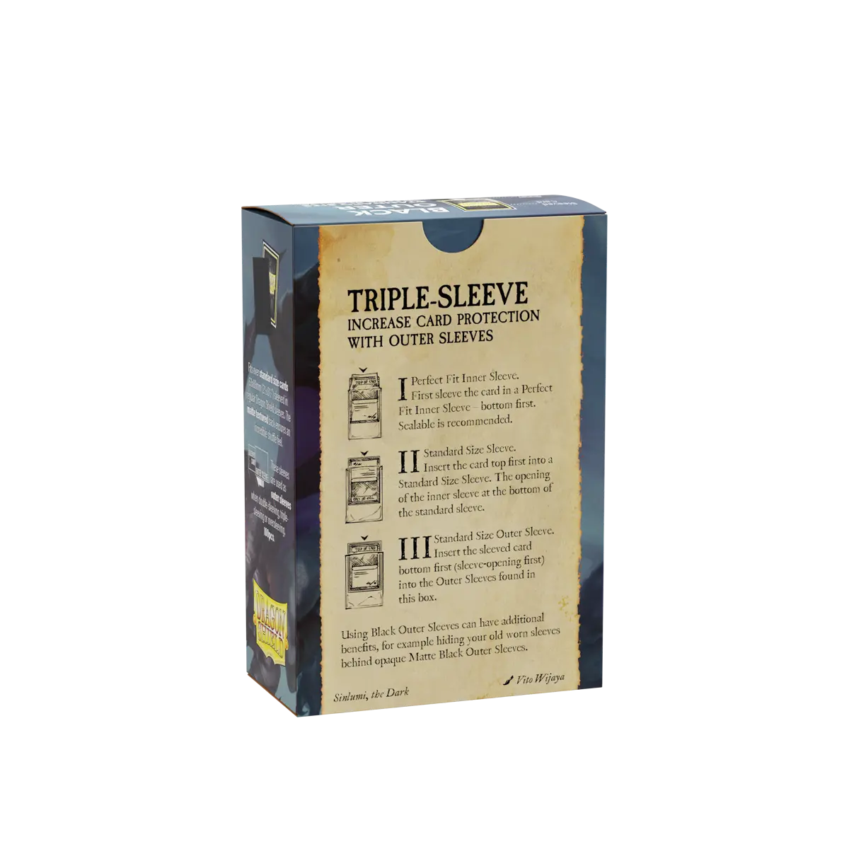 Dragon Shield: Black - Matte Outer Sleeves - Standard Size