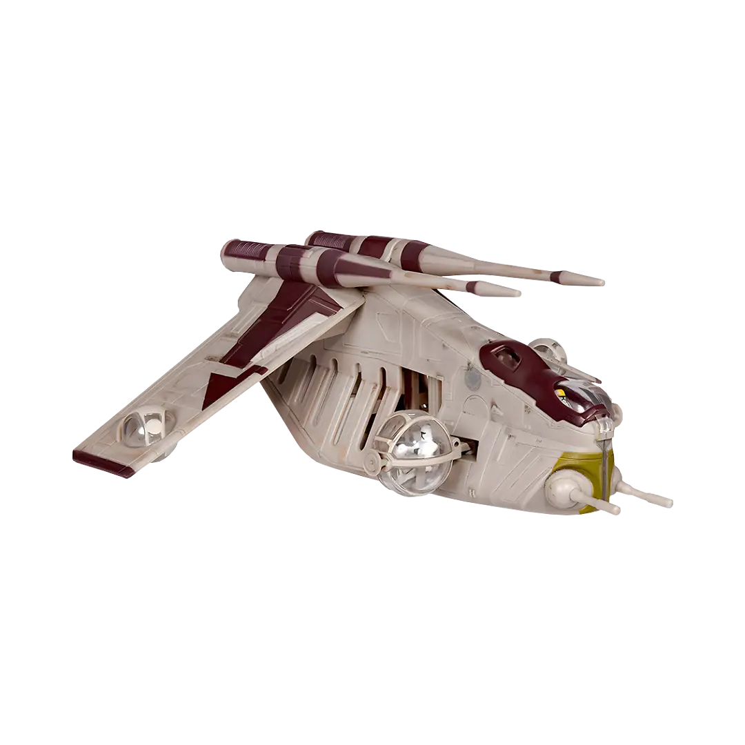 Jazwares: Star Wars - Low Altitude Assault Transport (LAAT) - Raumschiff 18cm (inklusive 2 Spielfiguren)