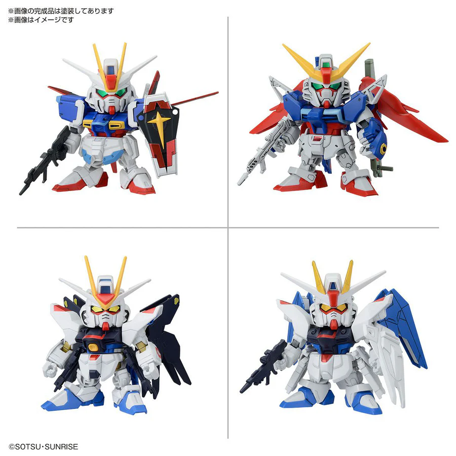Bandai: BB Senshi C.E. Fateful Confrontation Set – Mobile Suit Gundam (8cm)