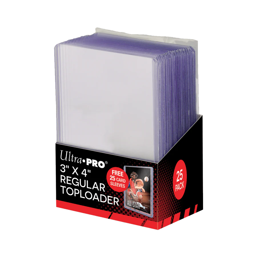 Ultra Pro - 3"x4" Regular Toploader + Soft Sleeves (25ct)