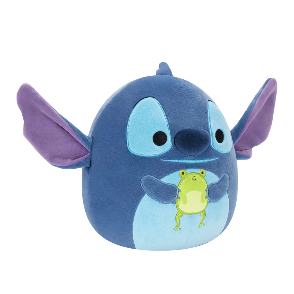 Jazwares | Squishmallows Disney Stitch Holding Frog | 25cm Medium Plush