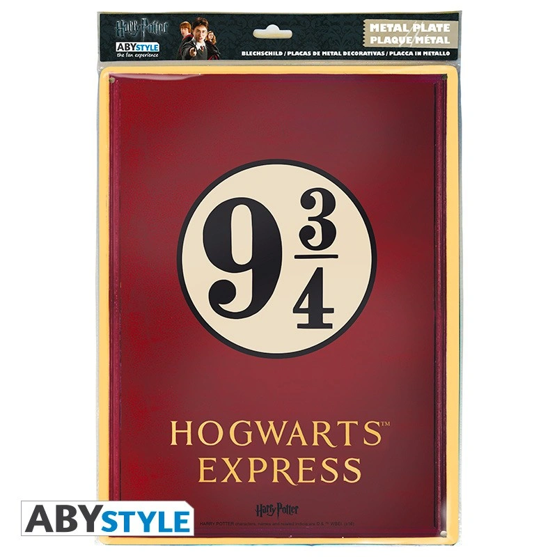 Harry Potter | Platform 9 3/4 | Metal Plate (28 x 38cm)