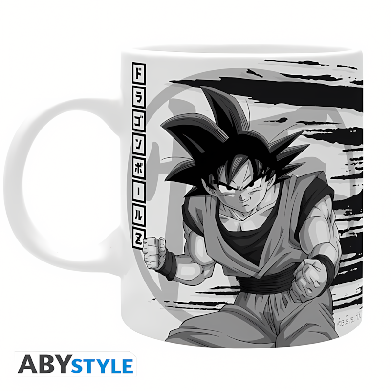Dragon Ball | DBZ/Son Goku | Mug (320ml) (Black & White)