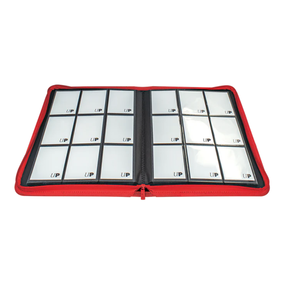 Ultra Pro | Vivid - Red | 9-Pocket Zippered PRO-Binder