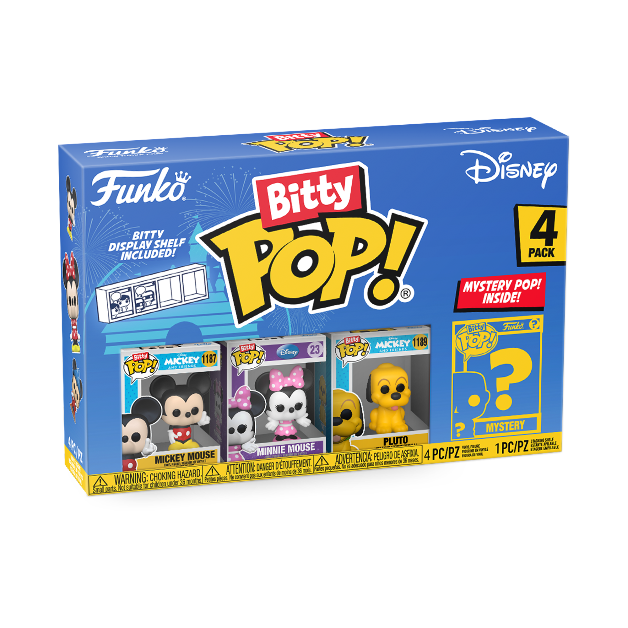 Bitty POP!: Mickey 4-Pack Series 1 - Mickey & Friends