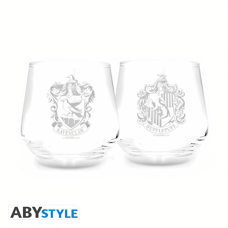 Harry Potter | Ravenclaw & Hufflepuff | Glass Set