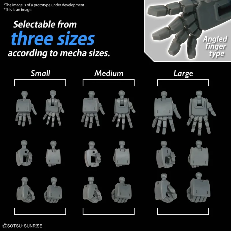 Bandai | Gundam Option Parts Set Gunpla 03 (Build Hands Square Shape) | Zubehör für Gundam Modellbausätze