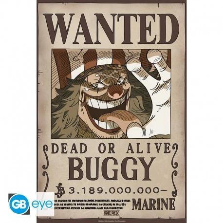One Piece | Chibi Poster (52 x 38cm) Wanted Buggy Wano | Poster