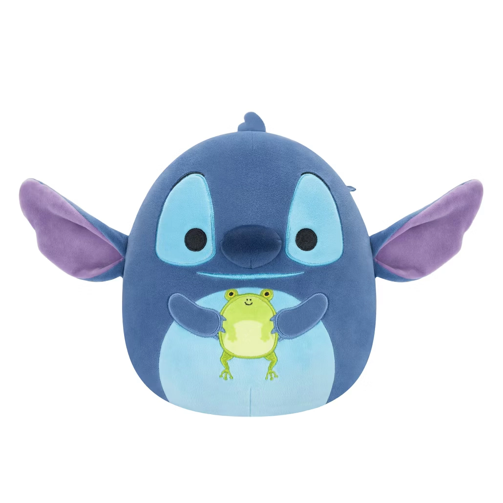 Jazwares | Squishmallows Disney Stitch Holding Frog | 25cm Medium Plush