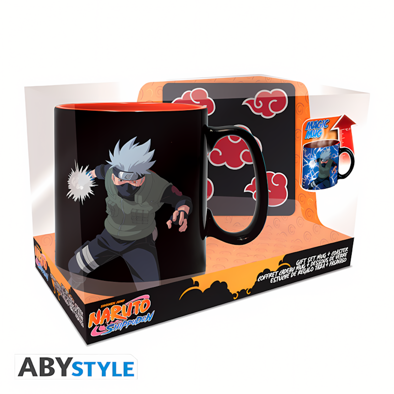 Naruto Shippuden | Akatsuki | Gift Set (Mug Heat Change (460ml) & Coaster)