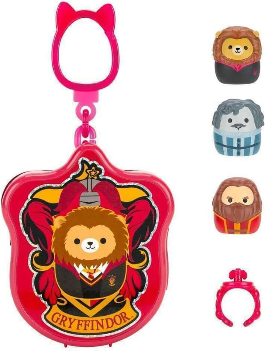 Jazwares | Squish-a-Longs Mystery Harry Potter Schlüsselanhänger-Clips | 12er Pack Thekendisplay
