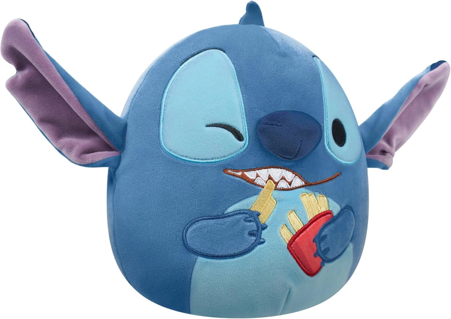 Jazwares | Squishmallows Disney Stitch Holding French Fries | 25cm Medium Plush