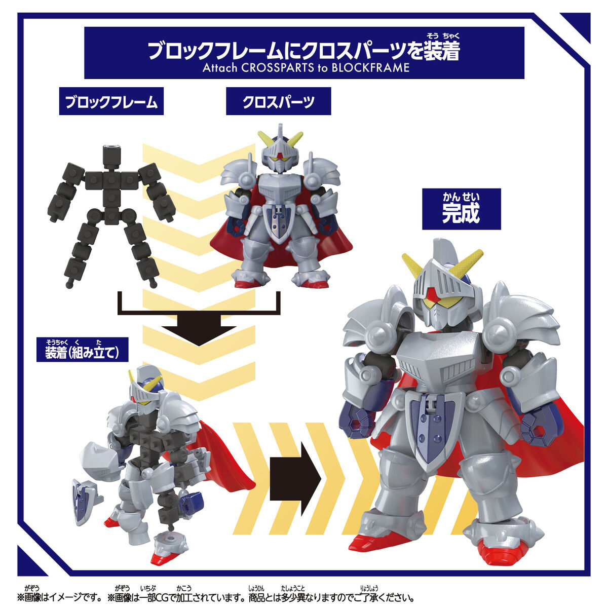 Bandai | Knight Gundam (8cm) | Blockcross