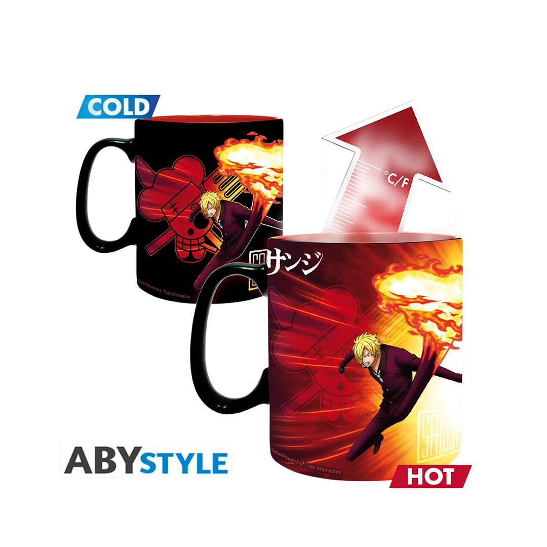 ONE PIECE - Mug Heat Change - 460ml - Zoro & Sanji