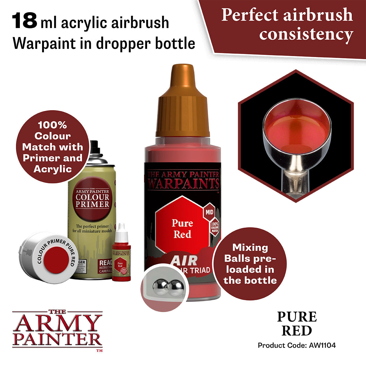 The Army Painter - Pure Red - Warpaints Air