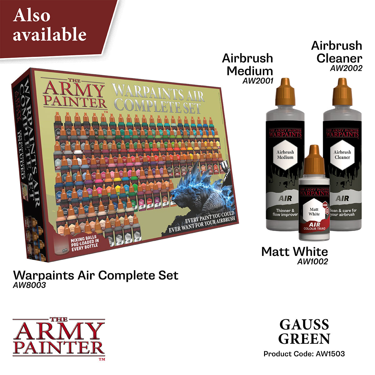 The Army Painter - Gauss Green - Warpaints Air Fluorescent