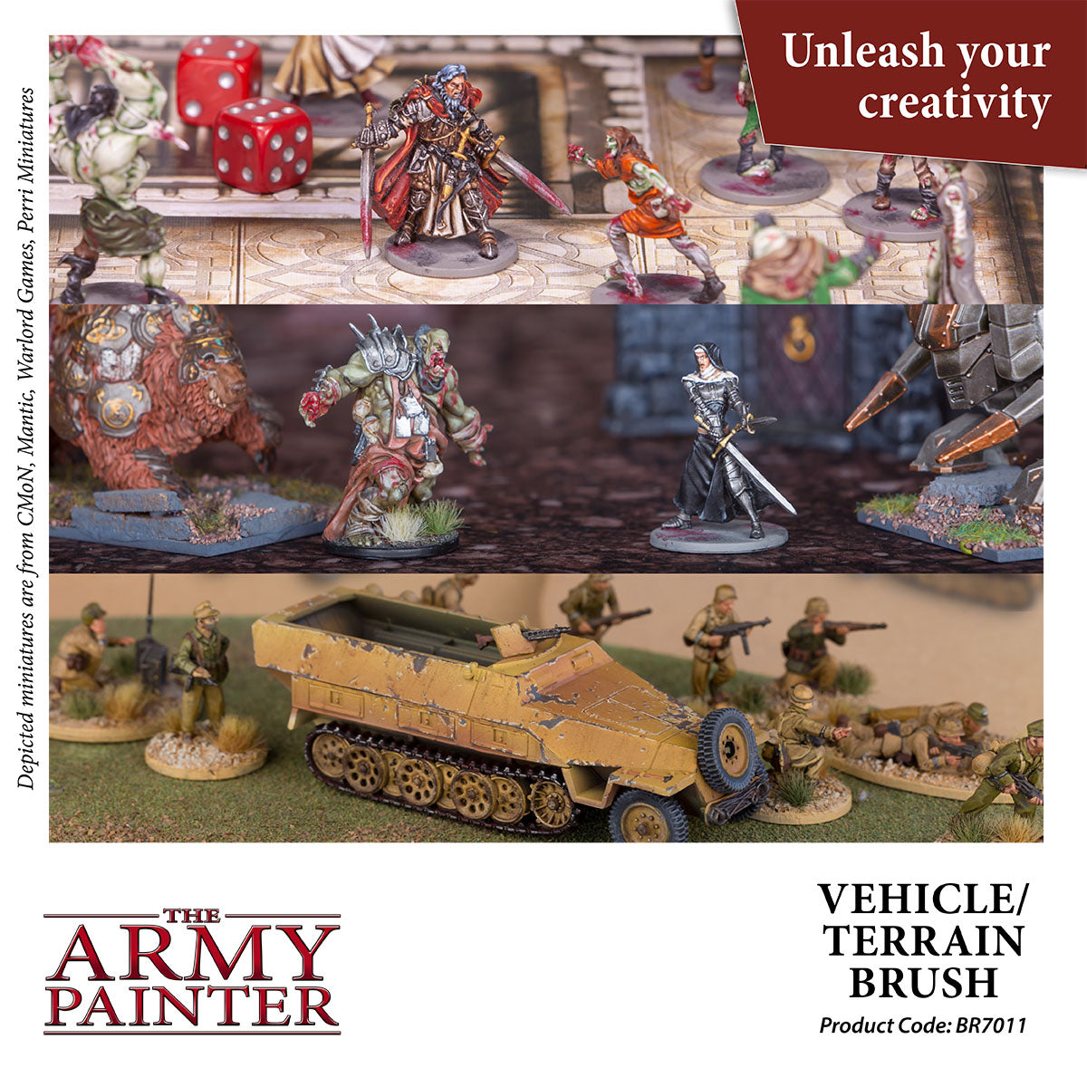 The Army Painter - Vehicle & Scenery - Wargamer Brush