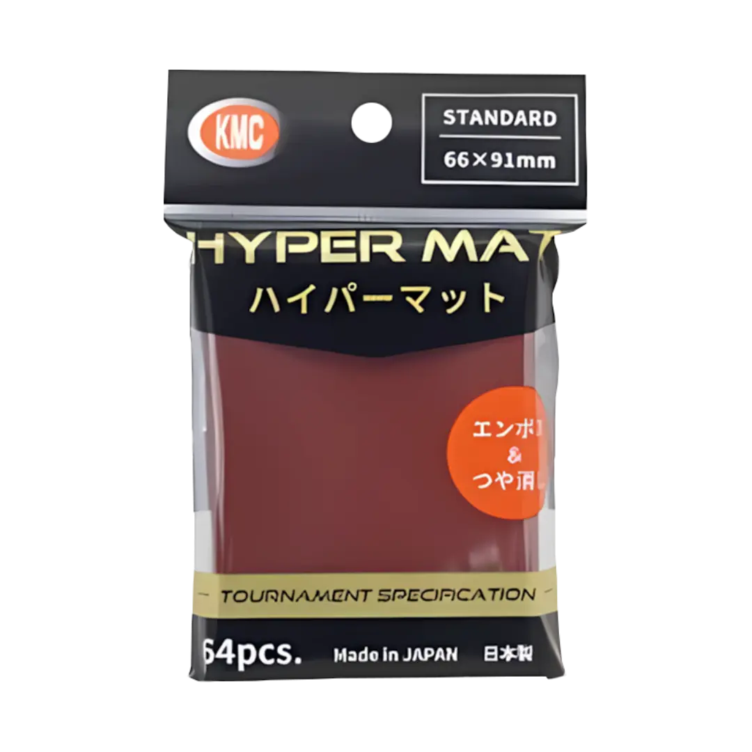 KMC - Standard Sleeves Hyper Mat (64) Stil: Rot
