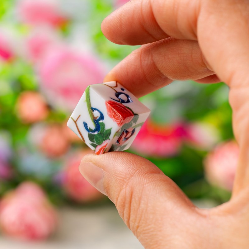 Q Workshop | Roses | Full Art Dice Set™