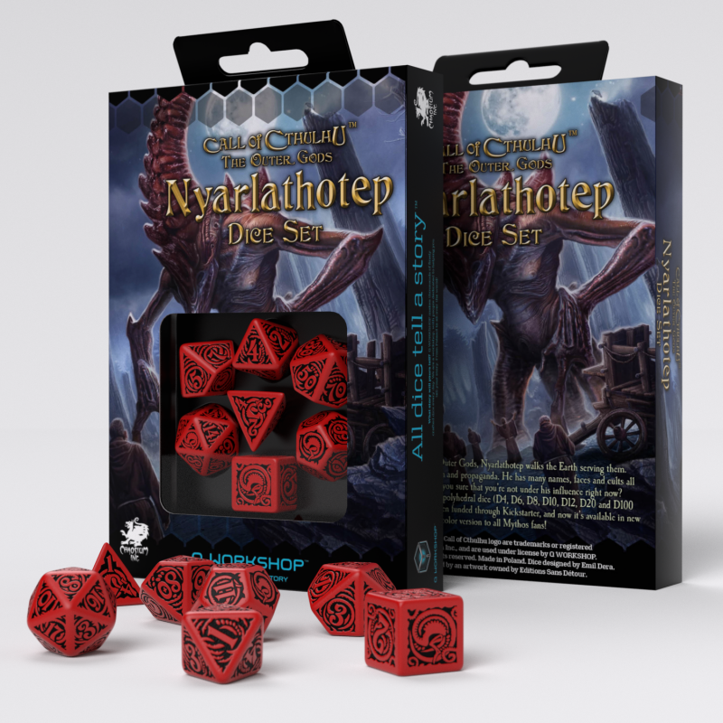Q Workshop | Nyarlathotep | Call Of Cthulhu Dice Set