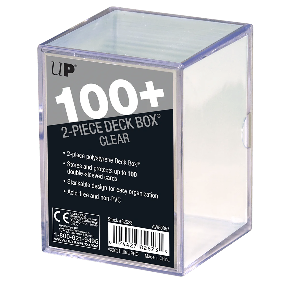 Ultra Pro - 100+ 2-Piece Deck Box: Clear