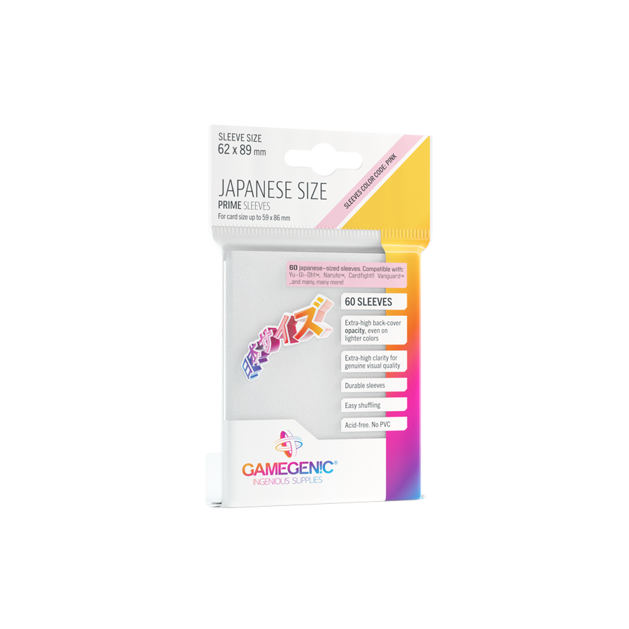 Gamegenic - Japanese Sized Sleeves - Weiß (60 Stück)