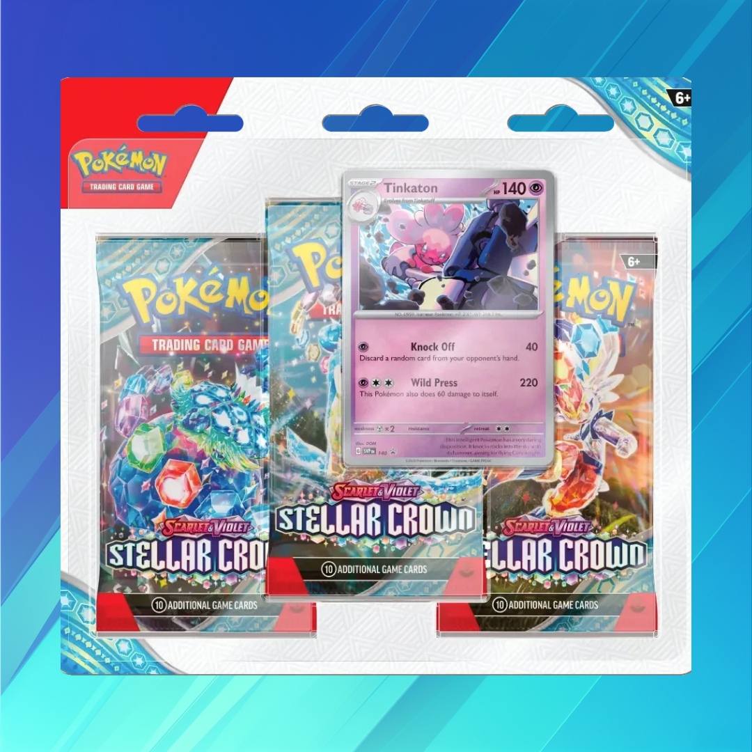 Pokémon TCG: Stellar Crown (SV07) - 3er Blister (EN)