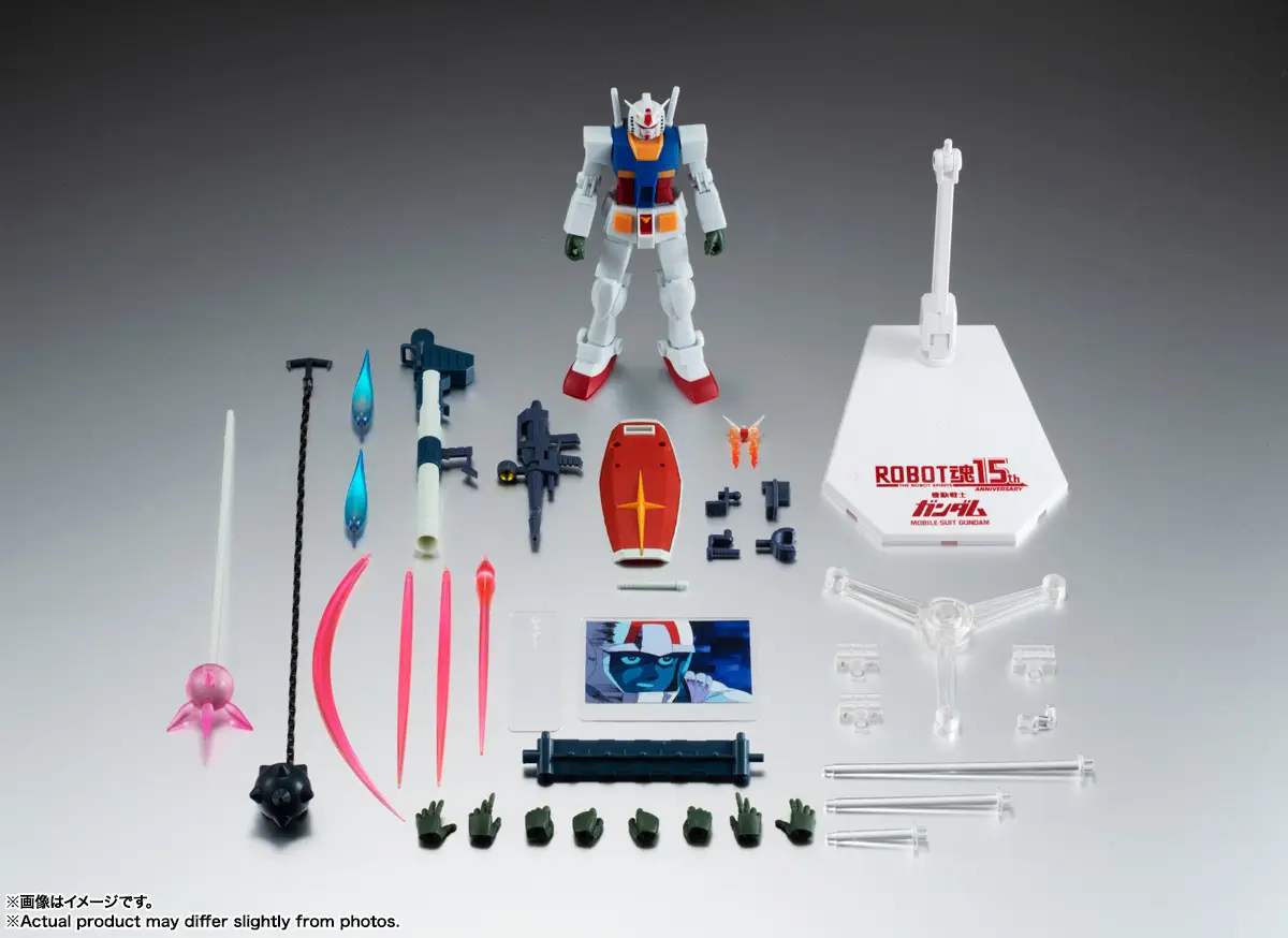 Tamashii Nations | RX 78 2 Gundam (Version A.N.I.M.E.) The Robot Spirits 15th Anniversary (13cm) | Gundam