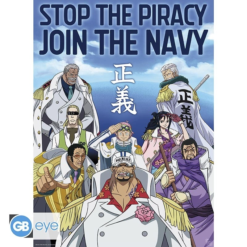 Abysse: One Piece - Chibi Poster (52 x 38cm) - Marine Army