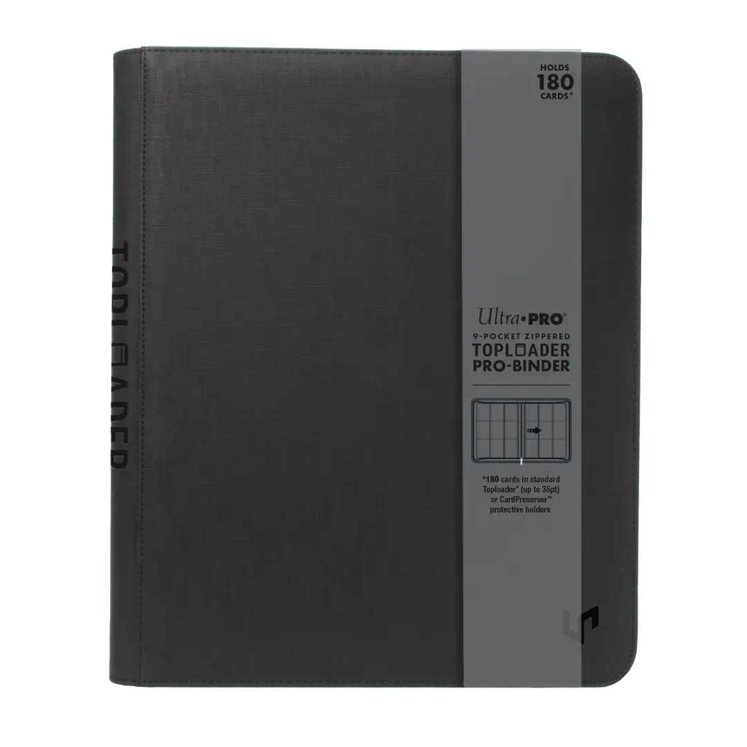 Ultra Pro: 9-Pocket Zippered Toploader - Premium PRO-Binder