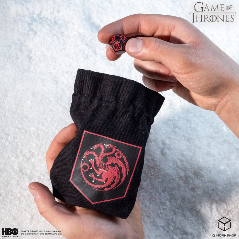Q Workshop | Targaryen | Game Of Thrones Dice Pouch