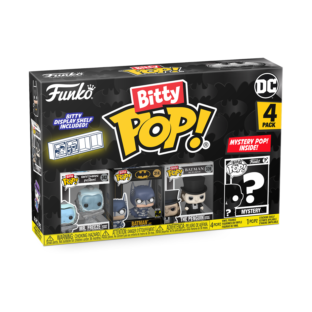 Bitty POP!: Batman 85th Anniversary Freeze 4PK - DC Comics