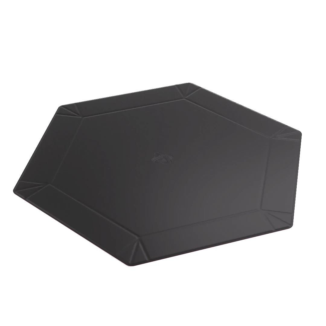 Gamegenic | Magnetic Dice Tray Hexagonal | Dice Tray Black/Pink