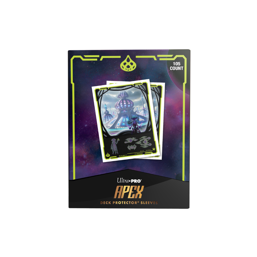 Ultra Pro - Edge of Eternities - Uthros, Titanic Godcore - 105ct Apex Deck Protector Sleeves for Magic: The Gathering