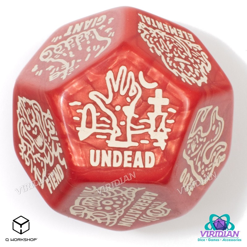 Q Workshop | Red & Beige | Monster Generator Die
