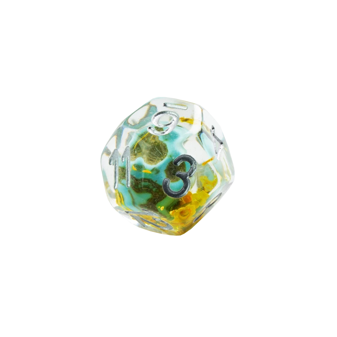 Gamegenic | RPG Dice Set | Embraced Series Green Skull